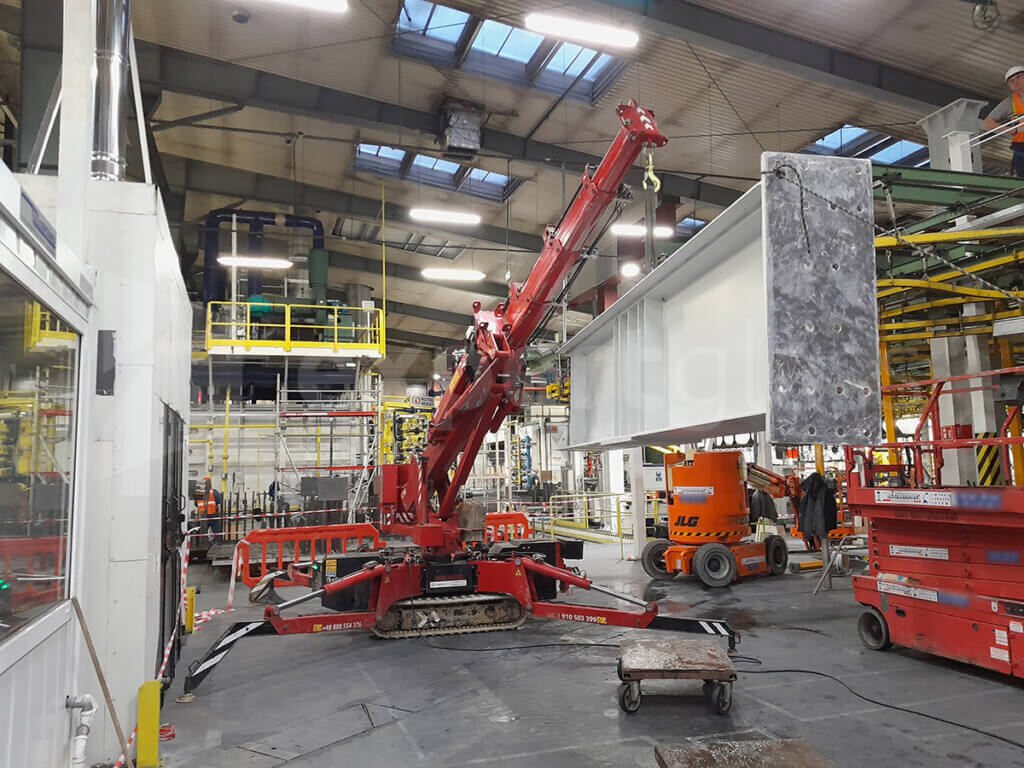 montaż ciężkich elementów